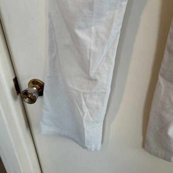 Gap Original Long & Lean Y2K Bootcut flare Corduroy Pants off white chic size 10 - Picture 9 of 9